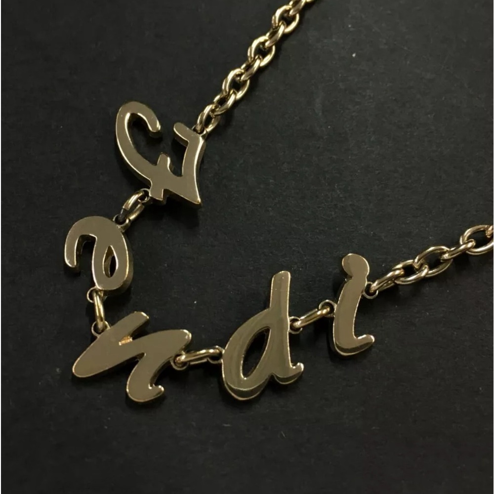 FENDI RARE GOLD TONE NECKLACE - Picture 1 of 5